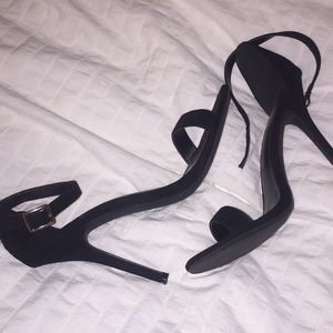 Black Strap Heels